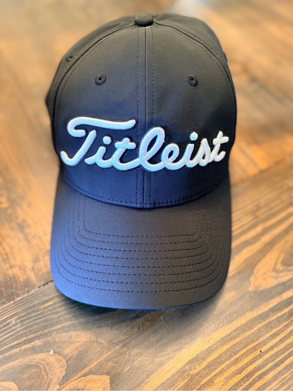 Titleist Golf Hat Navy Black Embroidered Script Cap